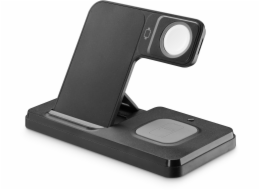 4kom.pl Dokovací stanice pro chytré hodinky/chytrý telefon Tech Pop 8018080485701, černá