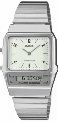 Casio Vintage Vintage hodinky Casio Casio AQ-800E-7A2EF Dámské hodinky stříbrné barvy