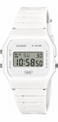 Casio Vintage Dětské vintage hodinky Casio F-91WB-7AEF bílé