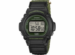 Casio Hodinky Pánské hodinky Casio W-219HB-3AVEF zelené