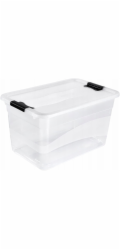 Keeeper Transparetní úložný box cornelia, bílý 52L