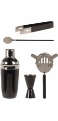 EXCELLENT Barmanská sada shaker 5 ks GLOSSY BLACK KO-A12441070