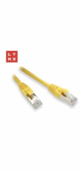 LYNX FTP patch kabel Cat5e PVC, CCA, 3m, žlutý