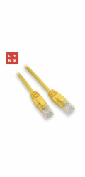 LYNX UTP patch kabel Cat5e, PVC, CCA, 7m, žlutý
