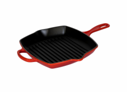 Le Creuset Grill Pan Cast Iron Square Cherry Red 26 cm