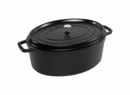 Staub La Cocotte 41cm oval schwarz, Gusseisen