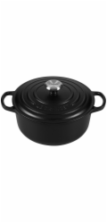 Le Creuset Signature Bräter rund 20 cm schwarz