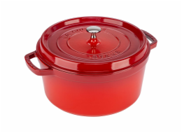 Staub La Cocotte 28cm rund, Kirsch-rot, Gusseisen