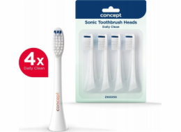 CONCEPT Náhradní hlavice k zubním kartáčkům PERFECT SMILE ZK500x, Daily Clean, 4 ks, bílé ZK0050 