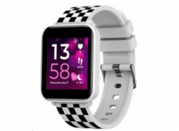 CANYON smart hodinky Joyce KW-43 WHITE, 1,54" IPS, 512MB paměť, IP67, 25 sport.režimů, 3 hry, MUSIC 
