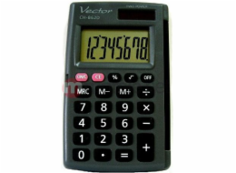 Vector Kapesní kalkulačka s krytem KAV CH-862D, šedá