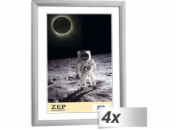 4x1 ZEP New Easy silber  21x29,7 DIN A4 Kunststoff Rahmen    KL11