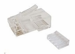 BAZAR - Solarix Konektor RJ45 CAT6 UTP 8p8c nestíněný skládaný na drát / 87 ks KRJ45/6SLD - rozbaleno, méně kusů