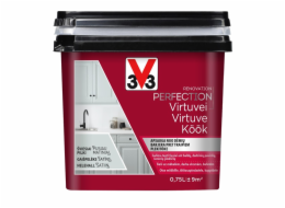 Smaltová barva V33 Perfection Kitchen, 0,75 l, světle šedá