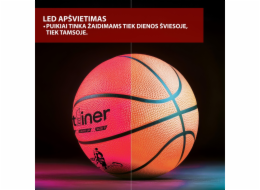 Svítící basketbalový míč, Outliner, velikost 7