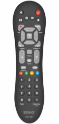 Savio RC-20 dálkové ovládání IR Wireless DTV, TV Tlačítka