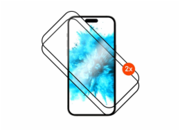 Tvrzené sklo FIXED Full-Cover s aplikátorem pro Apple iPhone 17 Pro Max, 2ks, černé