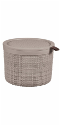 Box Curver Jute kulatý 2L taupe
