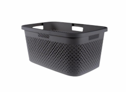 Koš na prádlo Curver Pure 47 l tmavě šedý
