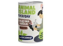ANIMAL ISLAND Everyday Puppy Veal and rabbit - vlhké krmivo pro psy - 400g