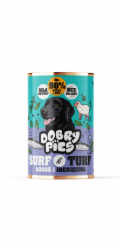DOBRY PIES Surf & Turf Salmon and lamb - vlhké krmivo pro psy - 400g