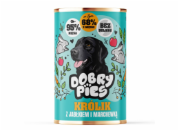 DOBRY PIES Rabbit with apple and carrot - vlhké krmivo pro psy - 400g