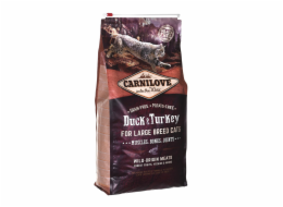 CARNILOVE Duck&Turkey suché krmivo pro kočky velkých plemen - 6 kg