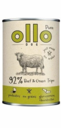 OLLO Pure Beef and Green tripe - vlhké krmivo pro psy - 400g