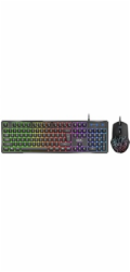 GENIUS set klávesnice + myš GX GAMING Scorpion KM-GX3, Drátový set USB, CZ+SK, černá