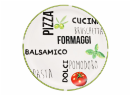 Talíř na pizzu 31 cm zelený okraj HT-27020533zele