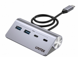 UNITEK HUB USB-C HLINÍKOVÝ 2X USBA 2X USB-C 5GBPS