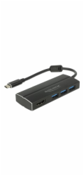 DeLOCK USB 3.2 Gen 1 hub, USB-C zástrčka > 3x USB-A zásuvka + HDMI zásuvka, USB hub
