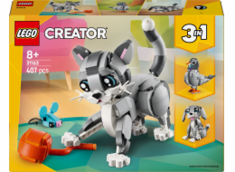 Stavebnice Šedá kočka LEGO 31163 Creator 3 v 1