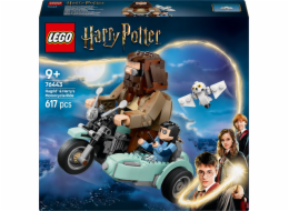 Stavebnice LEGO 76443 Harry Potter Hagrid a Harryho jízda na motorce