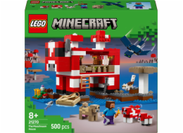 LEGO 21270 Minecraft The Mushroom Cow House, stavebnice