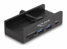 DeLOCK Externí rozbočovač USB 5 Gb/s s 2 x USB Type-A, 1 x USB Type-C™ a SD + Micro SD slot s pojistným šroubem, USB hub