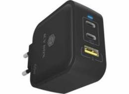 ICY BOX 3portová zásuvná nabíječka IB-PS103-PD, USB-A + 2x USB-C