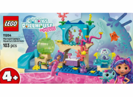 LEGO GABBY’S DOLLHOUSE 11204 Dobrodružství mořské panny Gabby v akváriu