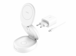 Belkin Boost Charge foldab.mag. 3-in-1 Charg. Qi2 wh. WIZ034kqWH