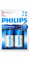 Philips baterie C ExtremeLife+, alkalická - 2ks