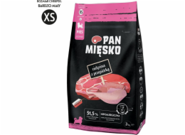 PAN MIĘSKO Veal with quail XS (puppy) - suché krmivo pro psy - 3kg