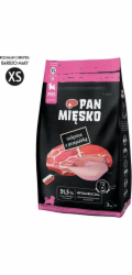 PAN MIĘSKO Veal with quail XS (puppy) - suché krmivo pro psy - 3kg