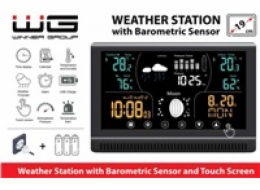WG - Meteostanice WG3 s venkovním čidlem, černá
