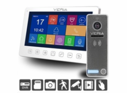 Veria SET Videotelefon  7076B bílý + vstupní stanice  230