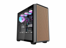 Počítačová skříň Darkflash DS900WD (černá) + 4 ventilátory