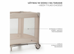Kinderkraft Joy 2 cestovní postýlka béžová