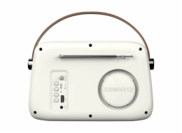 SAVIO RS-02 Přenosné rádio, bílé