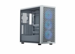 Cooler Master case Elite 502 White, Průhledná bočnice, ATX, 3x 120mm ARGB Fan, bílá