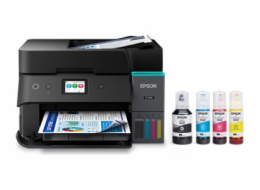 Epson EcoTank ET-4950 - Multifunkcní tiskárna - barva - tryskový - ITS - A4/Letter (média) - až 12 stran/min. (kopírování) - až 18 stran/min. (tisk) - 250 listy - 33.6 Kbps - Wi-Fi(ac), USB, LAN - cer