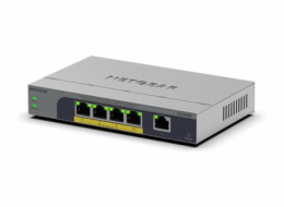 NETGEAR Easy Smart GS105EP - Prepínac - L3 - inteligentní - 1 x 10/100/1000 + 4 x 10/100/1000 (PoE+) - desktop, pro pripevnení na zed - PoE+ (63 W)